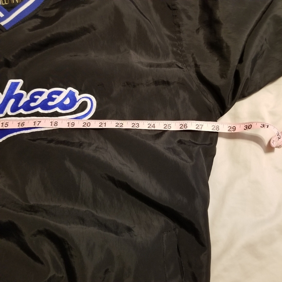 Tones of Melanin Vorhees College Logo Lined Windshirt Pullover Jacket - Picture 11 of 13